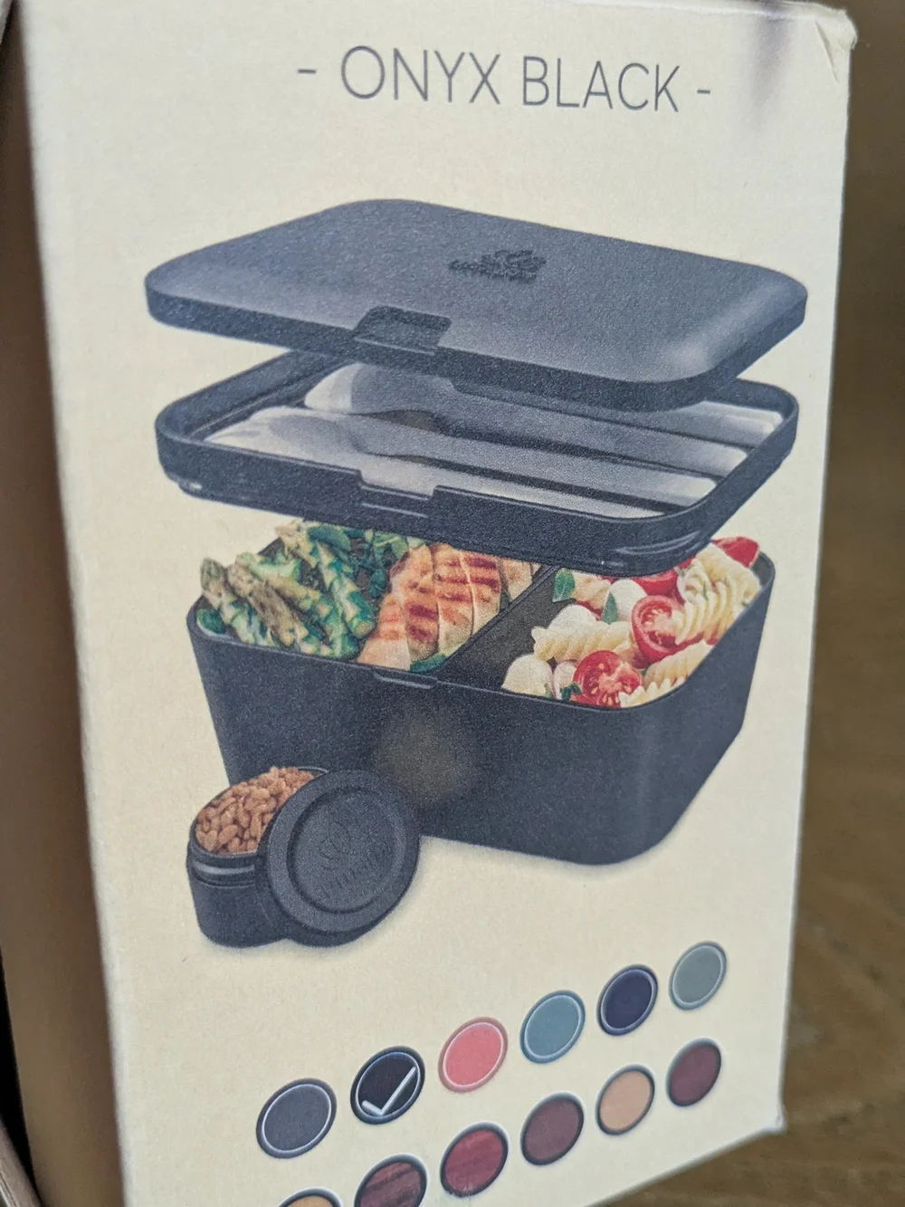 New Leakproof Microwavable Bento Lunch Box for Adults/Kids - Black